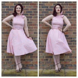 Voodoo Vixen Chelsea dress, old Very.co.uk wedges, Bangles eBay & Dorothy Perkins