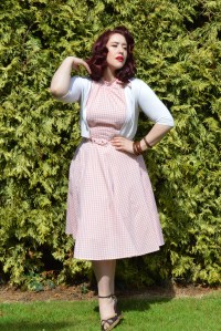 Voodoo Vixen Chelsea dress, Primark cardigan, eBay bangles and old Very.co.uk wedges