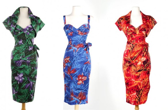 Pinup girl clothing Malibu Tiki dress