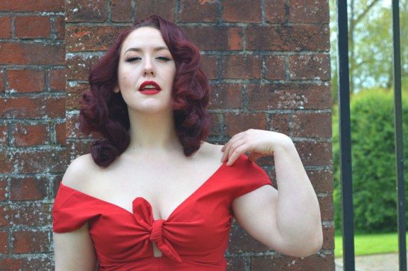 Pinup Girl Clothing Dixiefried Red Niagara Dress