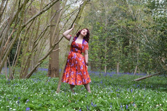 Pinup Girl Clothing Orange Hawaiian Hideaway Miss Amy May