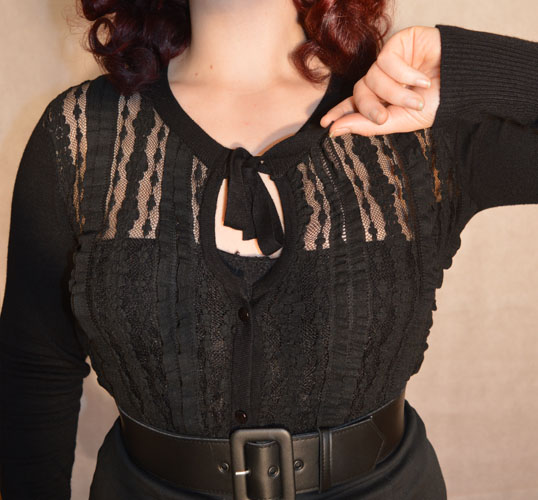 Voodoo Vixen Black Iris Cardigan