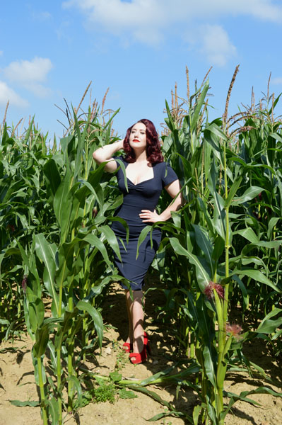 Goldie's Clothing Navy Lauren dress