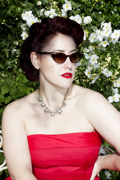 Style Icon's Closet Red Audrey Fifties Dress