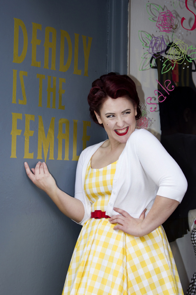 The Pretty Dress Company Priscilla swing dress yellow Gingham