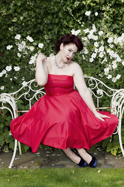 Style Icon's Closet Red Audrey Fifties Dress