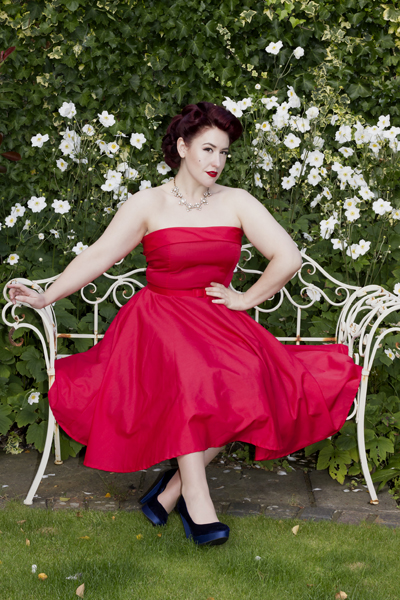 Style Icon's Closet Red Audrey Fifties Dress