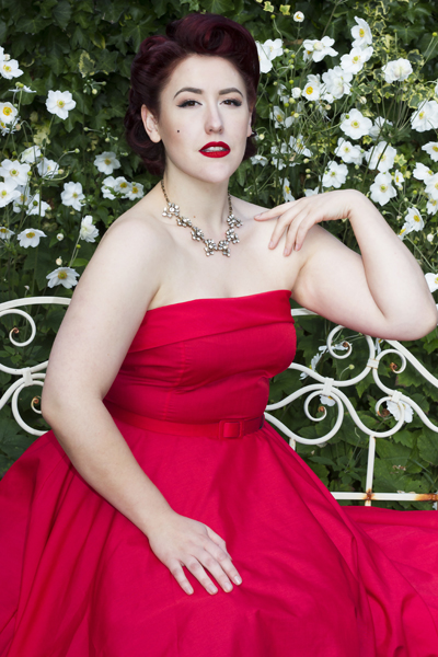 Style Icon's Closet Red Audrey Fifties Dress