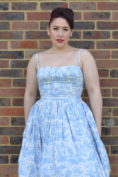 Bernie Dexter Paris Dress Blue Toile