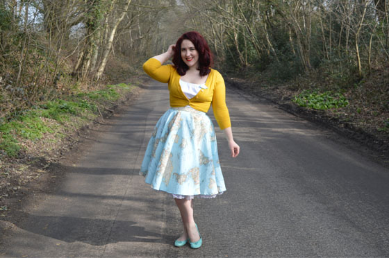 Oh My Honey Map Print Circle Skirt