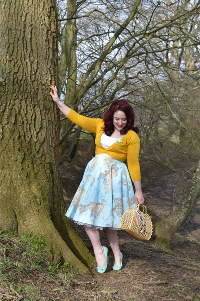 Oh My Honey Map Print Circle Skirt