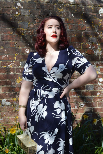 Jolene Wrap Dress Deco Daffodil Trashy Diva