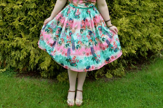 Hell Bunny 50s Peacock dress