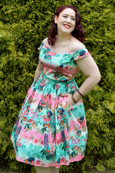 Hell Bunny 50s Peacock dress