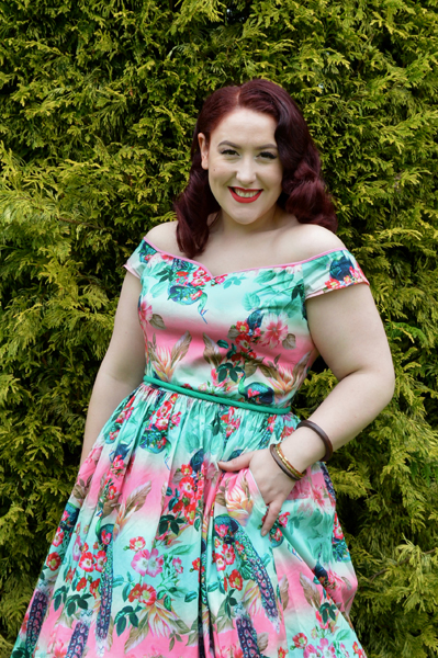 Hell Bunny 50s Peacock dress