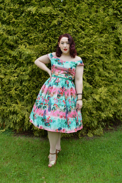 Hell Bunny 50s Peacock dress