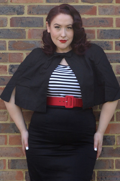 Dolly & Dotty Sabrina Cape, Gina Top, Falda Pencil Skirt