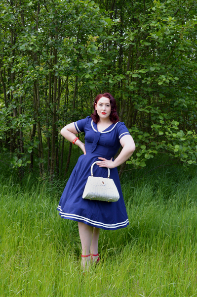 hell bunny blue dress Ambling in Ambleside [Hell Bunny] Sicily dress