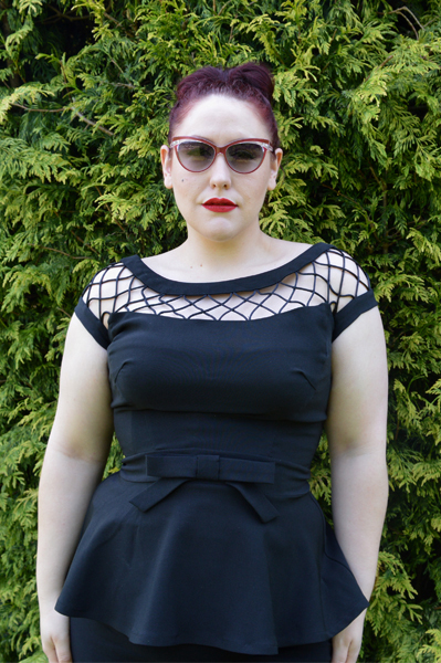 DIY Project Turning Tatyana Alika Dress Blouse into a Peplum top