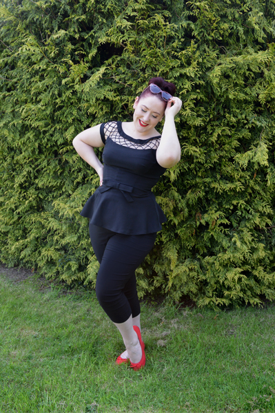 DIY Project Turning Tatyana Alika Dress Blouse into a Peplum top