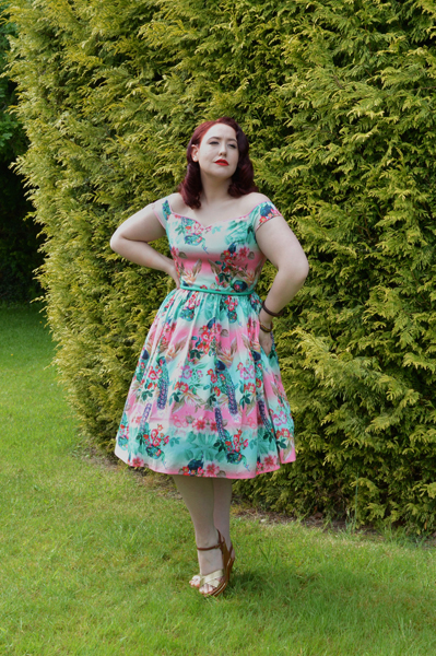 Hell Bunny 50s Peacock dress