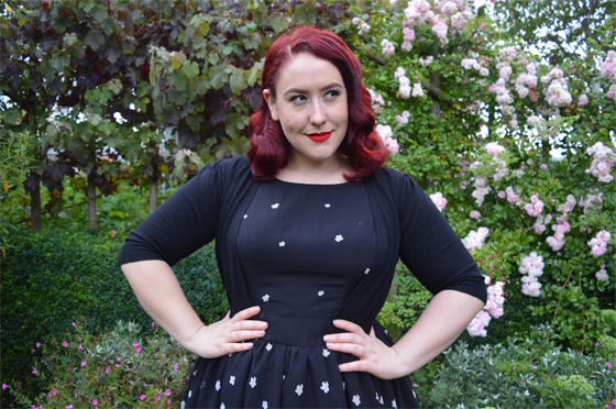 Shop Bluebelle Lady In Black Tea Dress Plus Size