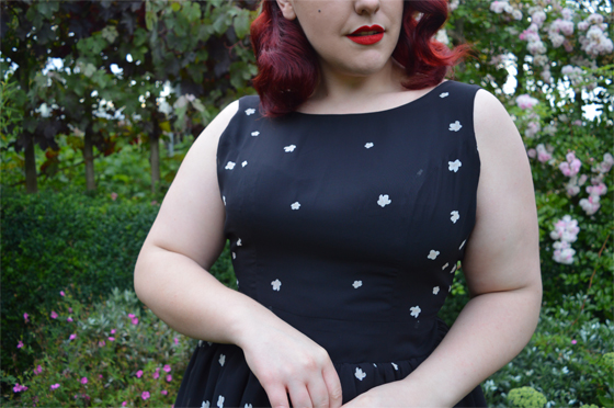 Shop Bluebelle Lady In Black Tea Dress Plus Size