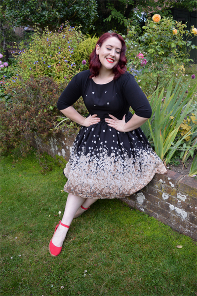 Shop Bluebelle Lady In Black Tea Dress Plus Size