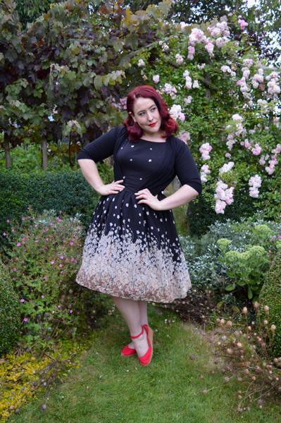 Shop Bluebelle Lady In Black Tea Dress Plus Size