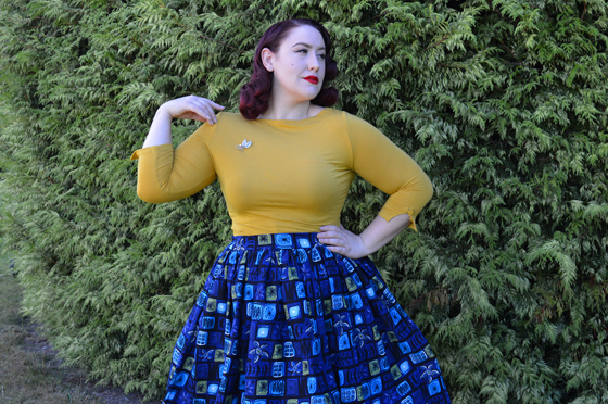 Dancing Days by Banned Modern Love Knit Top Yolk Mustard Yellow