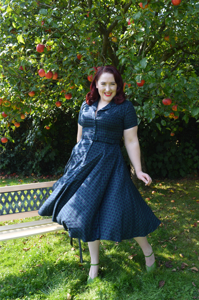 Caterina Chaise Check swing dress Collectif
