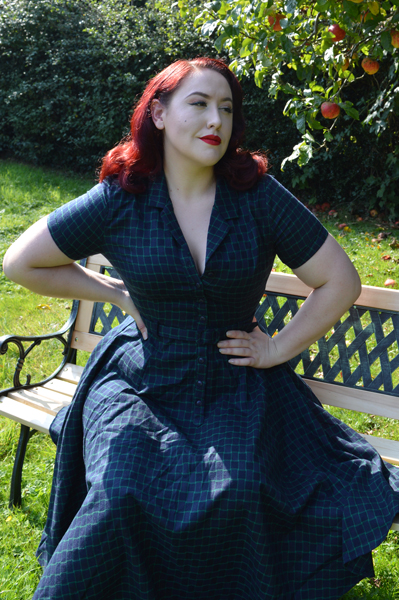 Caterina Chaise Check swing dress Collectif