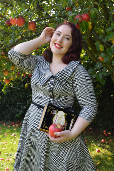 Vendula London Downton Black Book Cover Clutch Bag