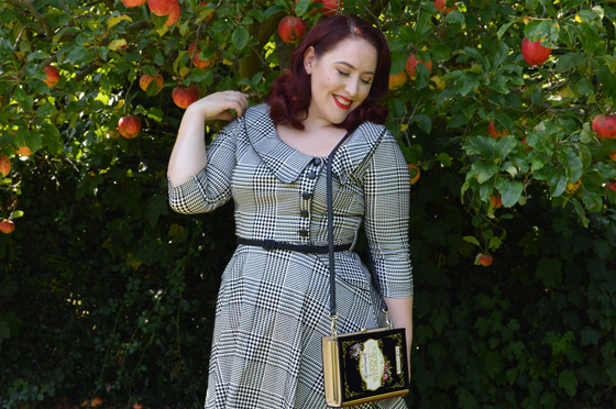 Vendula London Downton Black Book Cover Clutch Bag