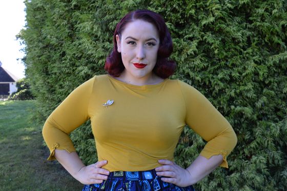 Jasmine Abstract Floral Print Skirt Blue Collectif