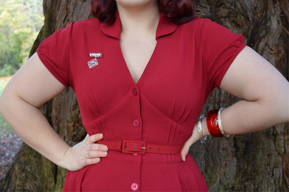 Hell Bunny Keely Dress Burgundy Red