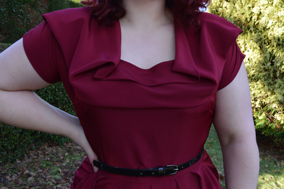 Claret Lana Dress vivien of Holloway