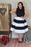 Dolly & dotty Black White Stripe Anna Dress