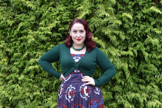 Voodoo Vixen Elle Cardigan Shrug Green