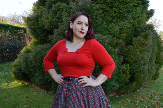 Red Sophie Top Voodoo Vixen Top Vintage Irena