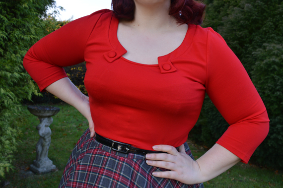 Red Sophie Top Voodoo Vixen Top Vintage Irena