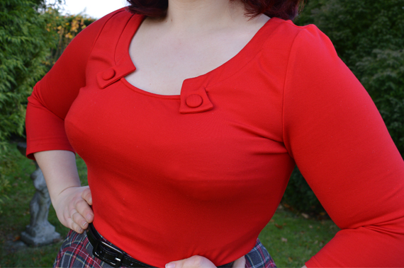 Red Sophie Top Voodoo Vixen Top Vintage Irena
