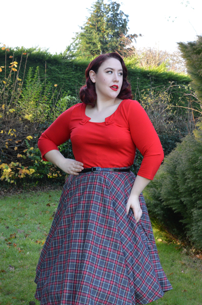 Red Sophie Top Voodoo Vixen Top Vintage Irena