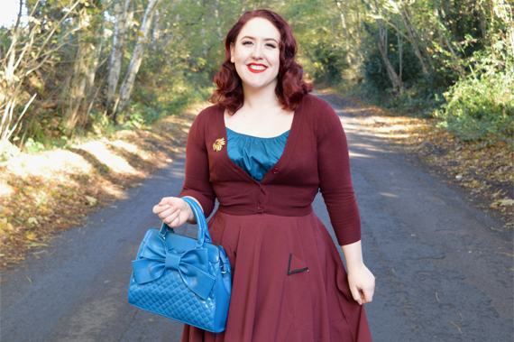 Voodoo Vixen Wrapped In A Bow Bag Blue