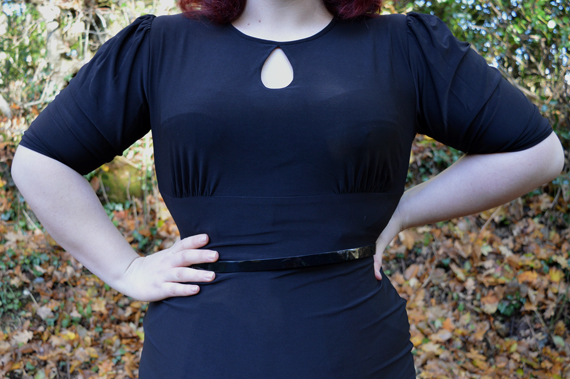 Ellen Puff Sleeve Keyhole Dress Zoe Vine