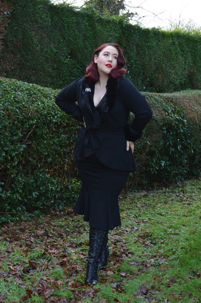 Black Divine Jacket Heart of Haute Deadly is the Female