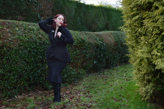 Black Divine Jacket Heart of Haute Deadly is the Female