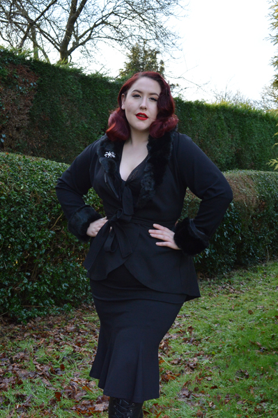 Black Divine Jacket Heart of Haute Deadly is the Female