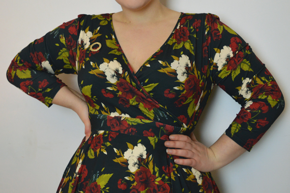 Lady V London Lady Voluptuous Lyra Dress limited edition Christmas Floral Print