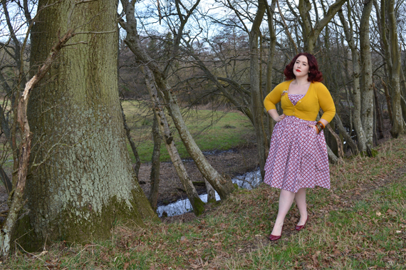Hearts and Found Dark Red Livewire Chain link custom Grace dress